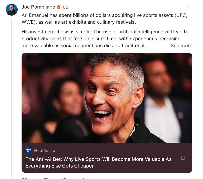 Why sport will thrive in a world of AI slop